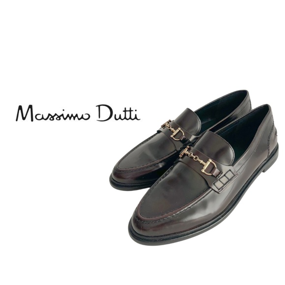 Massimo Dutti | Dark Burgundy Leather Loafers – Size 37 | Never Worn Outside - Picture 1 of 10